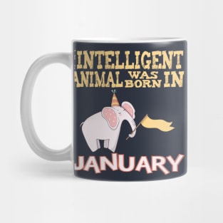 January Birthday Gift Shirt For Intelligent Nerds Mug